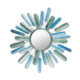 Wallity Metal Art Mirror Sun Multicolor